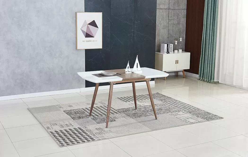 Стол раскладной Fredric 100-140, белый/дуб - фото 4