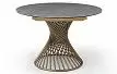 Стол раскладной Tornado Bronze 120-180, серая керамика/бронза