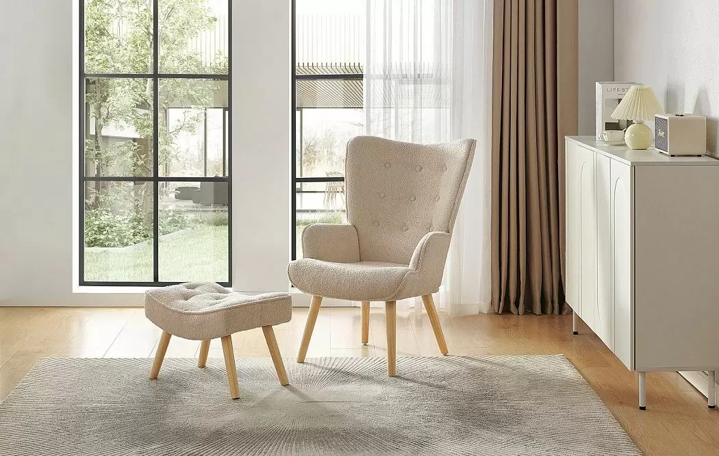 Оттоманка Hygge, кремовый/натуральный - фото 2