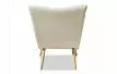 Кресло и оттоманка Dolce Vita, кремовый/натуральный