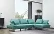 Диван-трансформер Bergamo угловой, мятно-бирюзовый