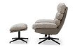 Комплект кресло и оттоманка Dublin, серо-бежевый