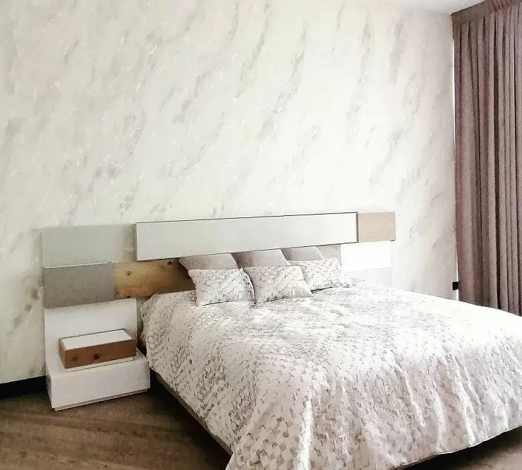 Комплект из кровати Print Inglete 180x200 и 2х тумб Top, дуб/белый - фото 27