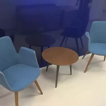 Стол журнальный Moon, дуб/темно-серый IMG-201 ... 27-WA0006 + стул Django