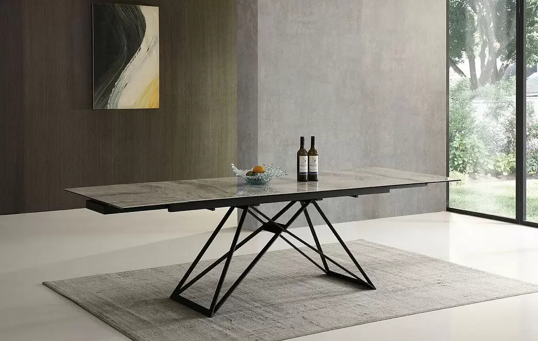 Стол раскладной Cross 180-260, светлая керамика - фото 4