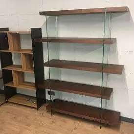 Стеллаж Oslo, орех/белый