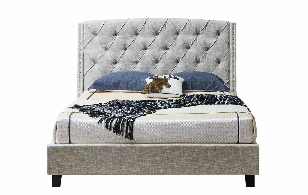 Кровать Evita Grand, кремовый - фото 4