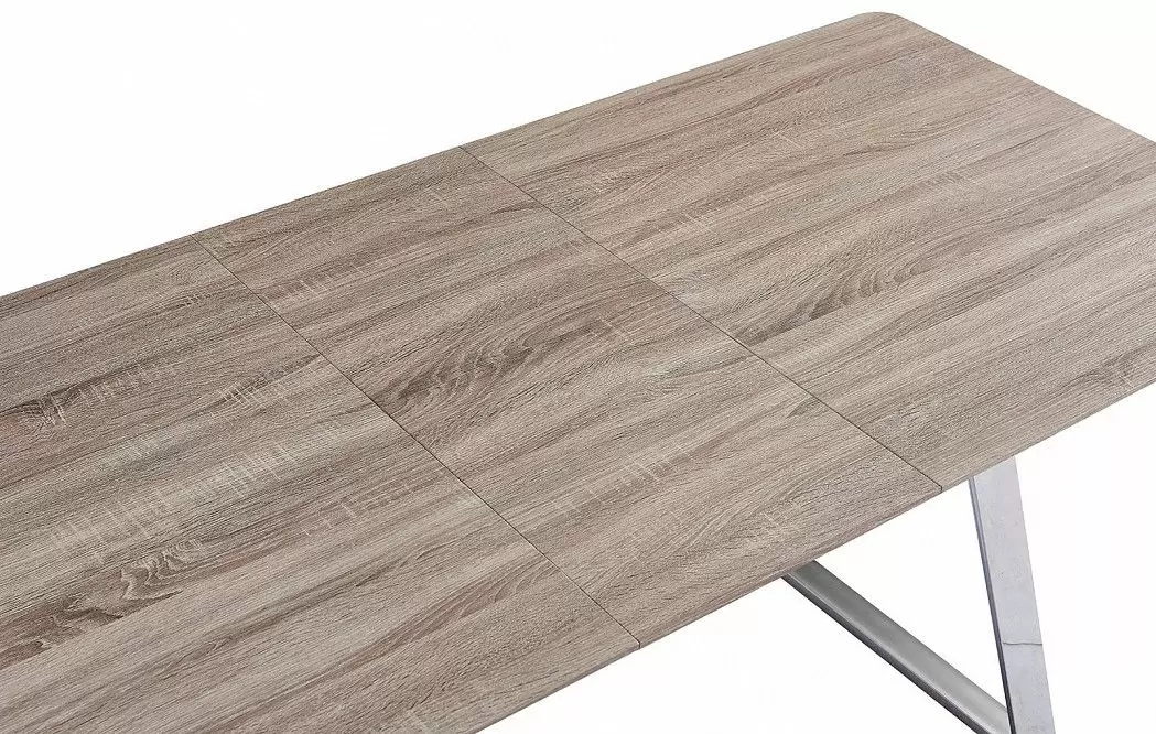 Стол раскладной Otis 160-200, дуб/сталь - фото 9