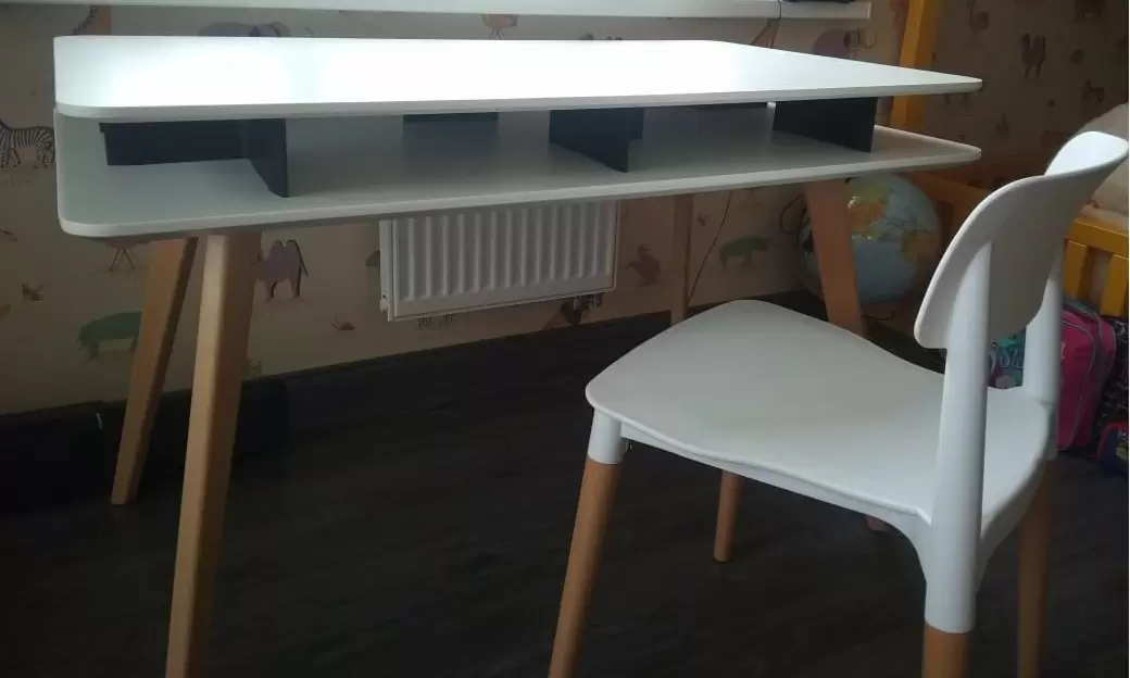 Стол письменный Nordic, белый - фото 15