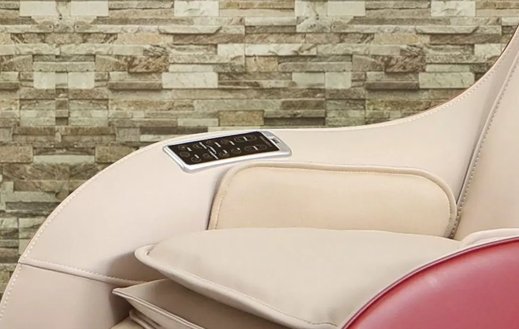 Массажное кресло Smart Relax Super-Slim, красный/слоновая кость - фото 6