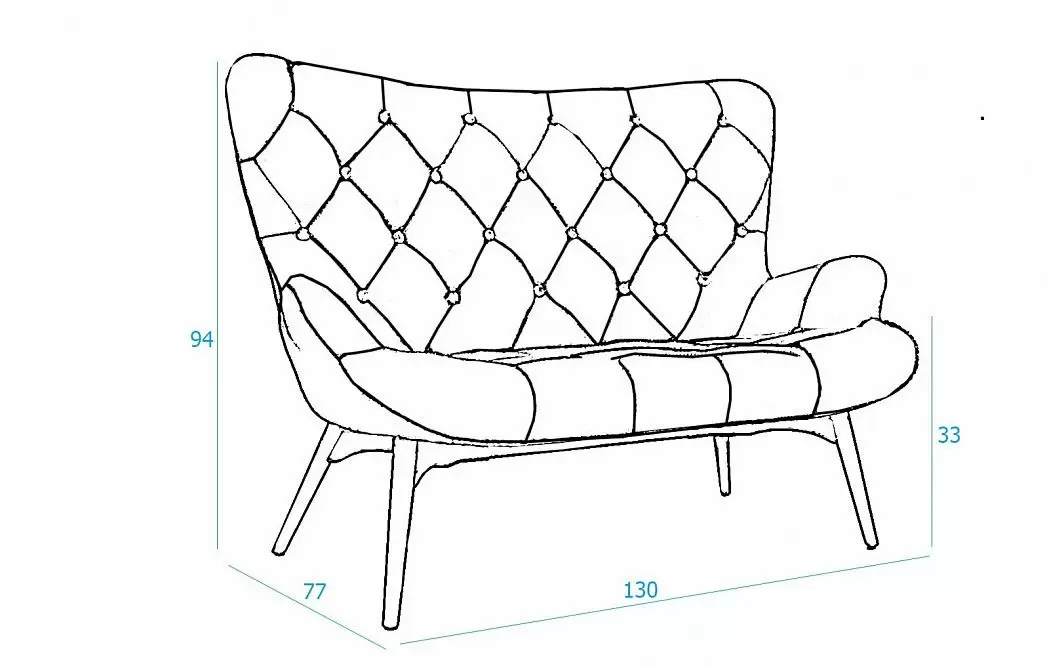 Диван Contour, пэчворк - фото 3