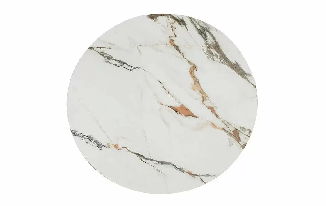 Стол журнальный Como (98), белая керамика/бронза - фото 4