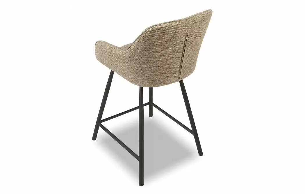 Стул полубарный Edwin, бежевый/черный - фото 10