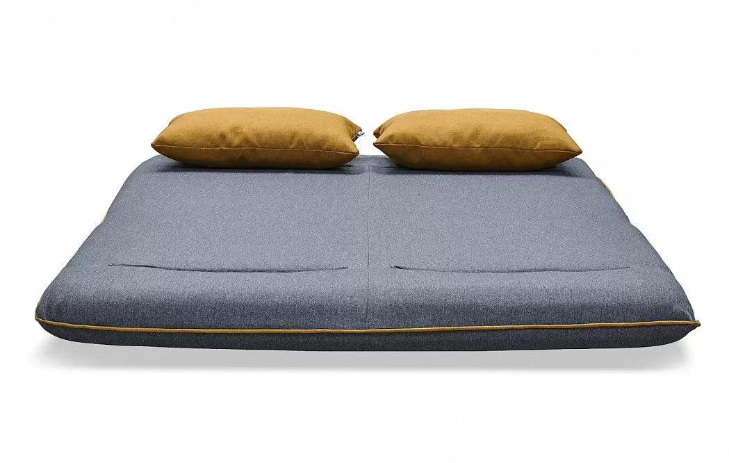 Диван-кровать Justin-2, темно-серый/желтый - фото 5