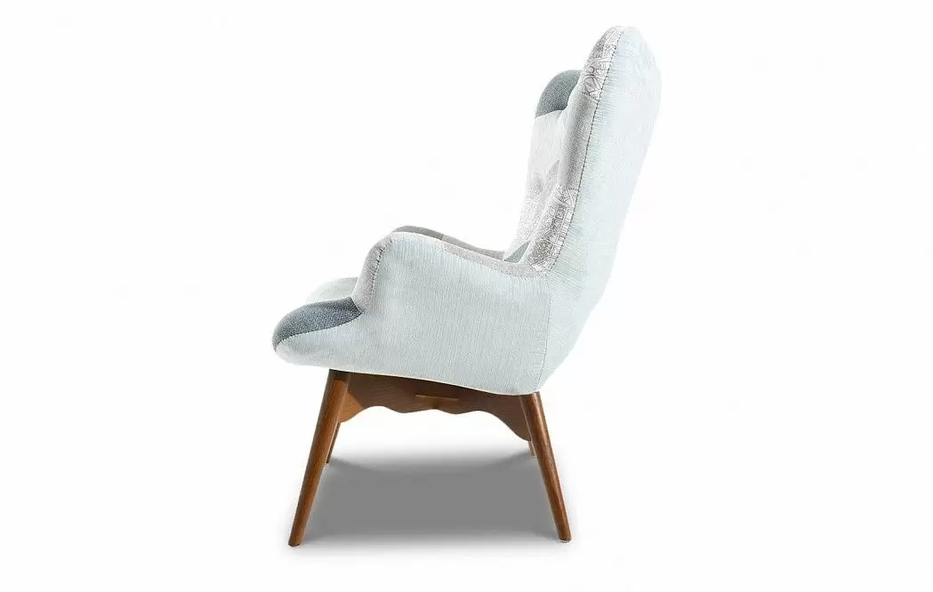 Кресло Contour, светлый пэчворк/коричневый - фото 5