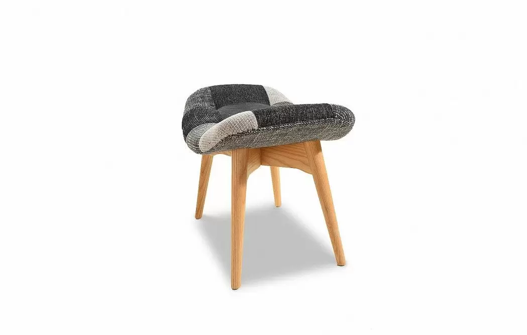 Кресло с оттоманкой Contour, темный пэчворк - фото 9