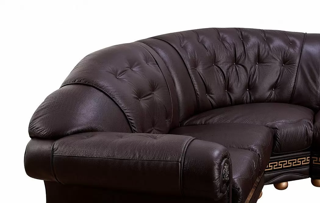 Диван-кровать Versace угловой (левый), коричневый - фото 9