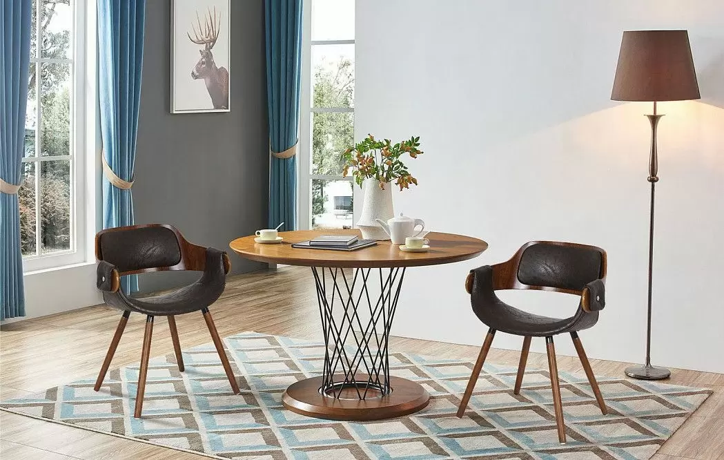 Стол Cyclone Grand (100), орех/черный - фото 5