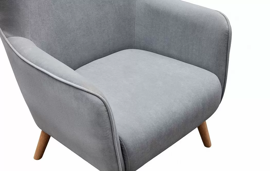 Кресло Camilla, серый/натуральный - фото 6