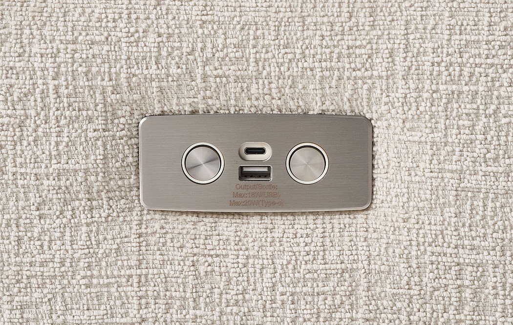 Диван-реклайнер Jonathan угловой (левый), бежевый - фото 6