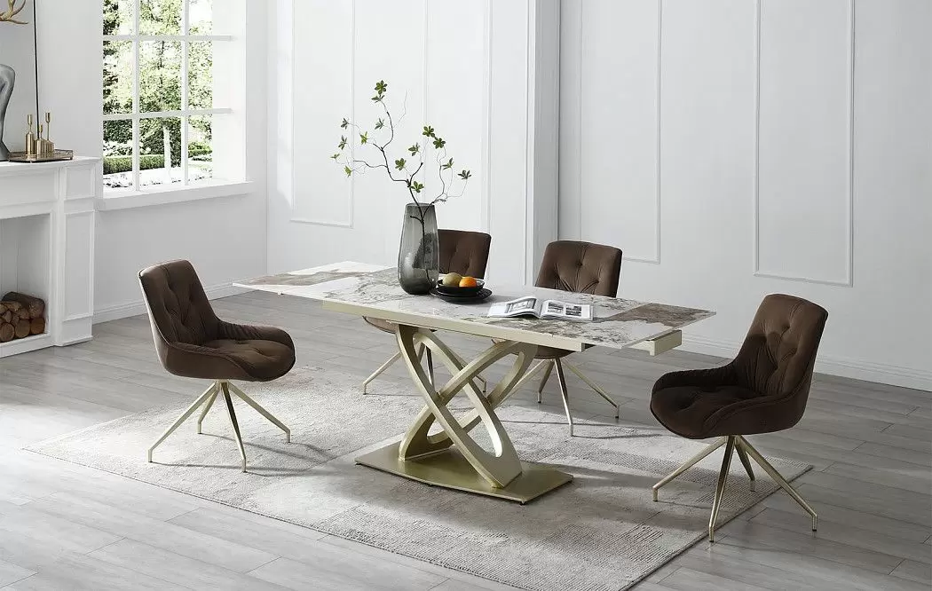 Стул Joely, коричневый/шампань - фото 4