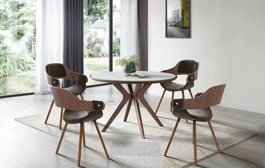 Стул Jody, шоколадный велюр/орех - фото 3