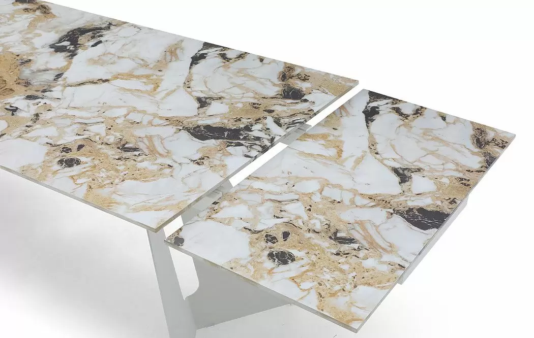 Стол раскладной Monte Carlo 180-270, светлая керамика/белый - фото 9