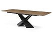 Стол раскладной Monaco 200-250, орех/черный