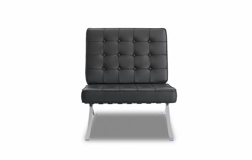 Кресло с оттоманкой Barcelona Black - фото 9