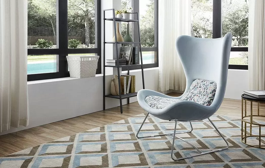 Кресло Weekend I, голубой/рисунок - фото 2
