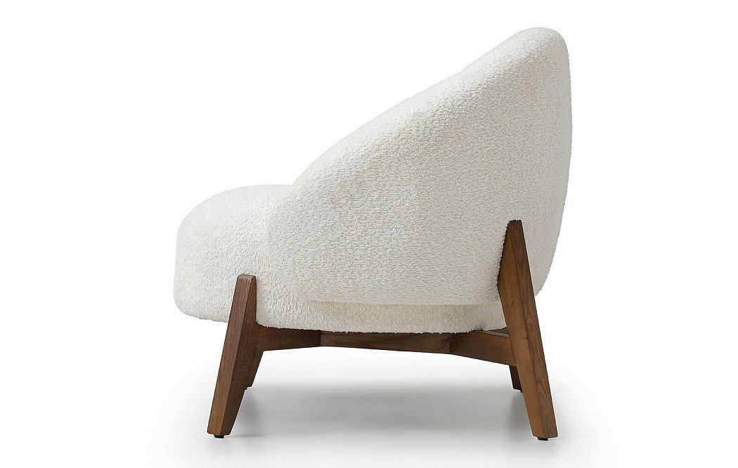 Кресло Orlando, белый/орех - фото 6