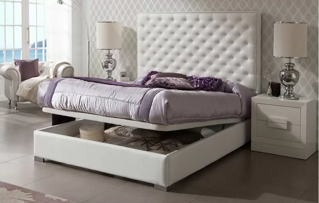 Кровать Floriana 160х200 (с подъемным механизмом), белый - фото 2