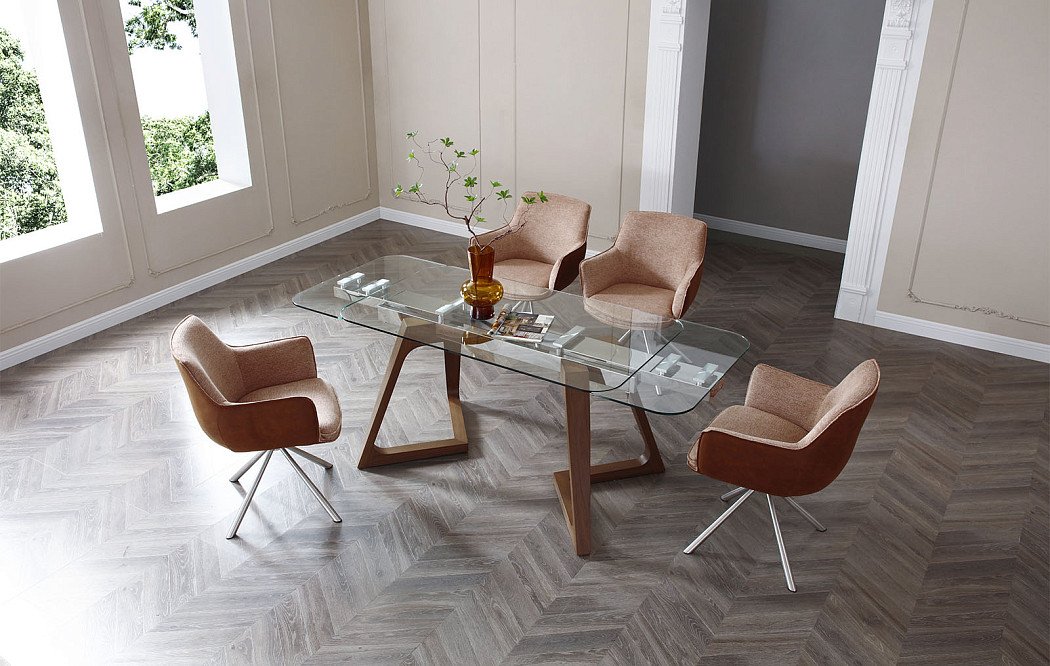 Стол раскладной Eden 180-260, орех - фото 6