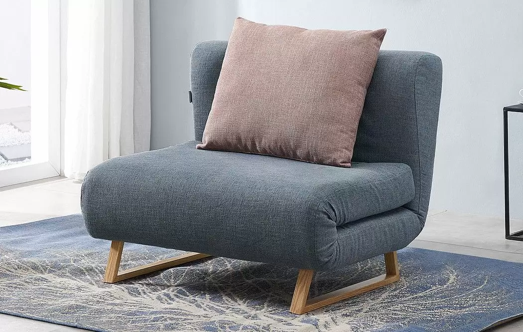 Кресло-кровать Rosy, синий/коралловый